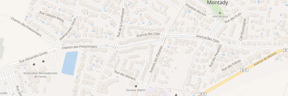 Plan du 28 Rue des Melias à Montady