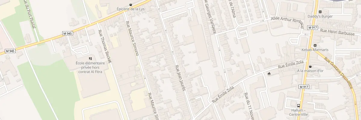 Plan du 110 Rue Jean Jaurès à Halluin