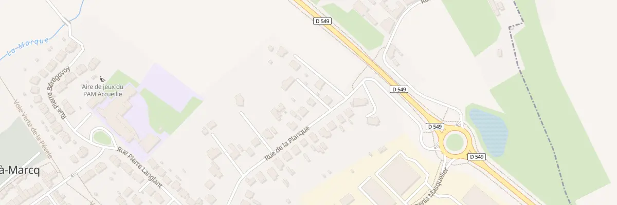 Plan du 50 Rue de la Planque à Pont-à-Marcq