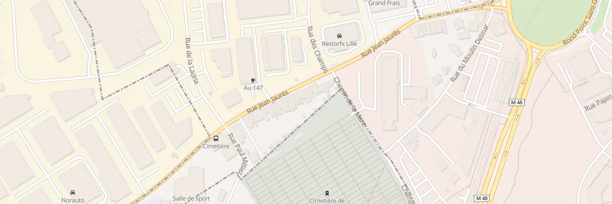 Plan du 40 Rue Jean Jaures à Villeneuve-d’Ascq