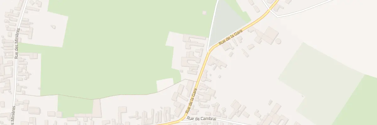 Plan du 59A Rue de la Gare à Bourlon