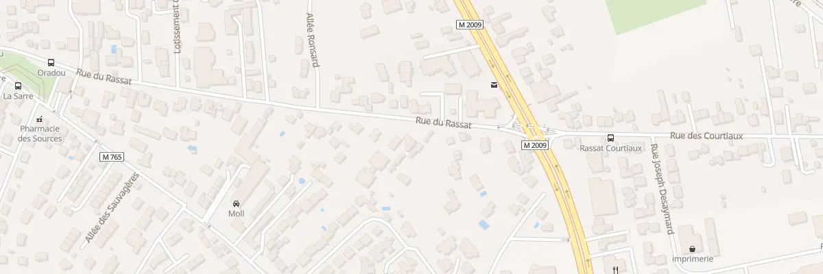 Plan du 74 Rue du Rassat à Clermont-Ferrand