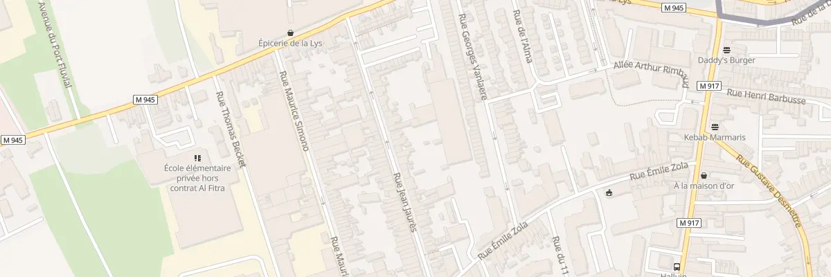 Plan du 116 Rue Jean Jaurès à Halluin