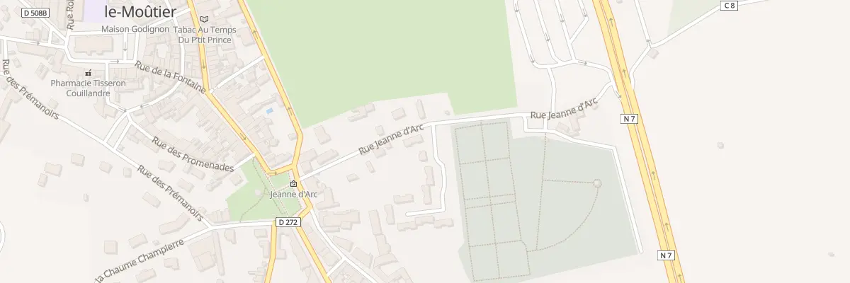Plan du 2 Imp Jeanne d’Arc à Saint-Pierre-le-Moûtier