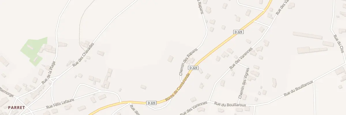 Plan du 38 Rte de Combronde à Saint-Myon