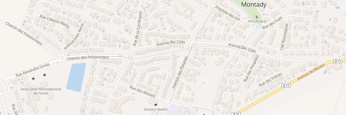 Plan du 24 Rue des Melias à Montady