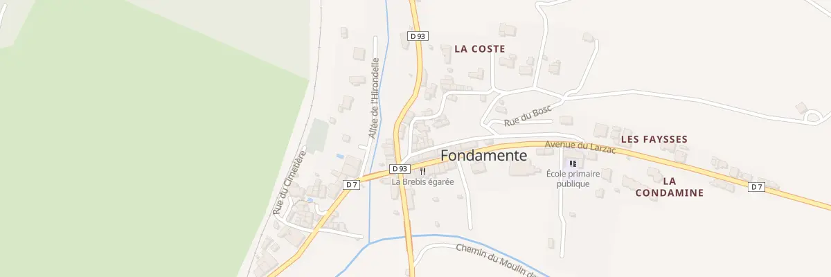 Plan du 6 Rue du Cap Del Mas à Fondamente