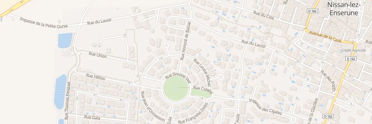 Plan du 13 Rue Louise Michel à Nissan-lez-Enserune
