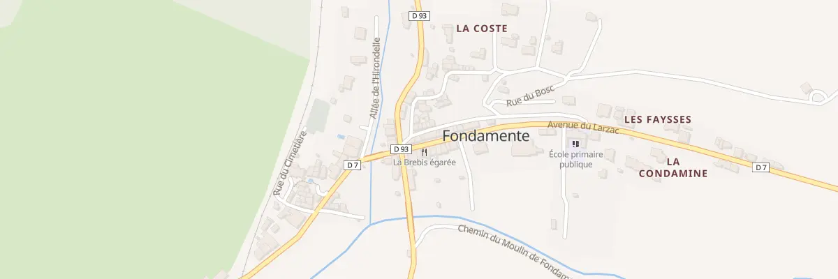 Plan du 28 Rue Haute à Fondamente