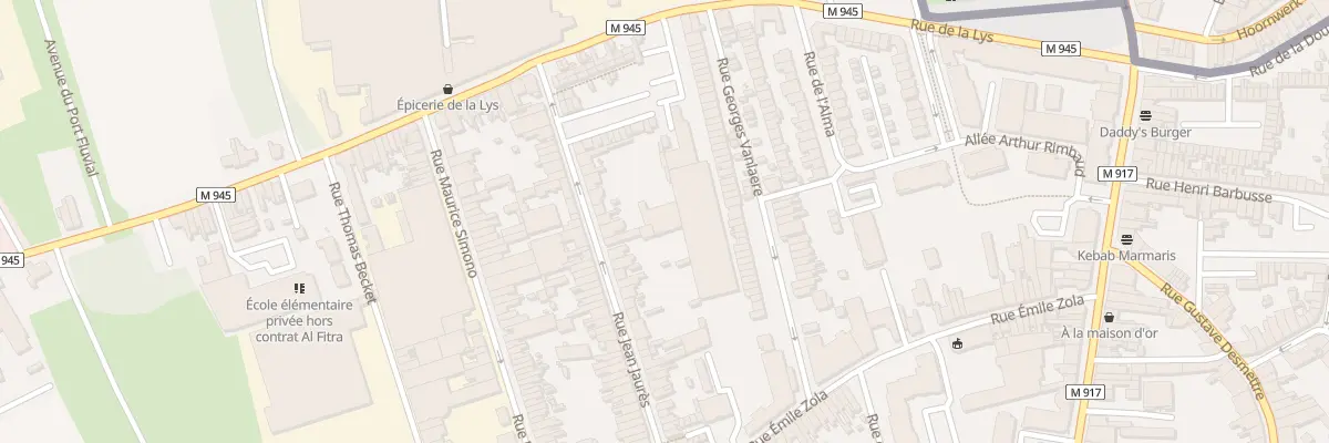 Plan du 120 Rue Jean Jaurès à Halluin