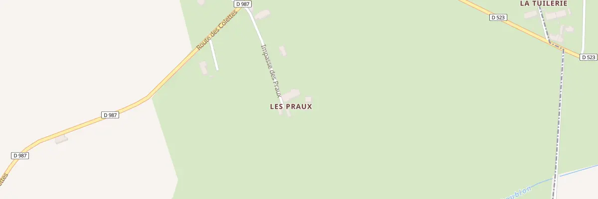 Plan du 5053 Les Praux à Chezelle