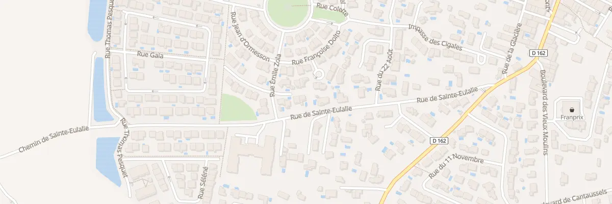 Plan du 22 Rue Ste Eulalie à Nissan-lez-Enserune
