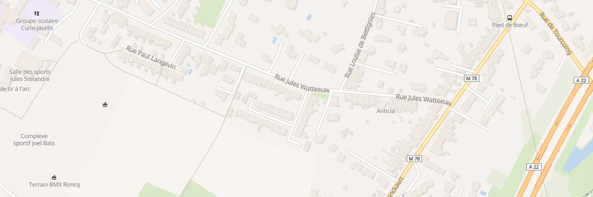 Plan du 98 Rue Jules Watteeuw à Roncq