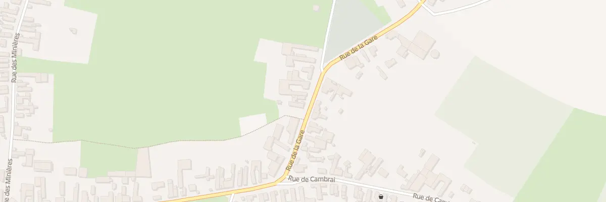 Plan du 57 Rue de la Gare à Bourlon