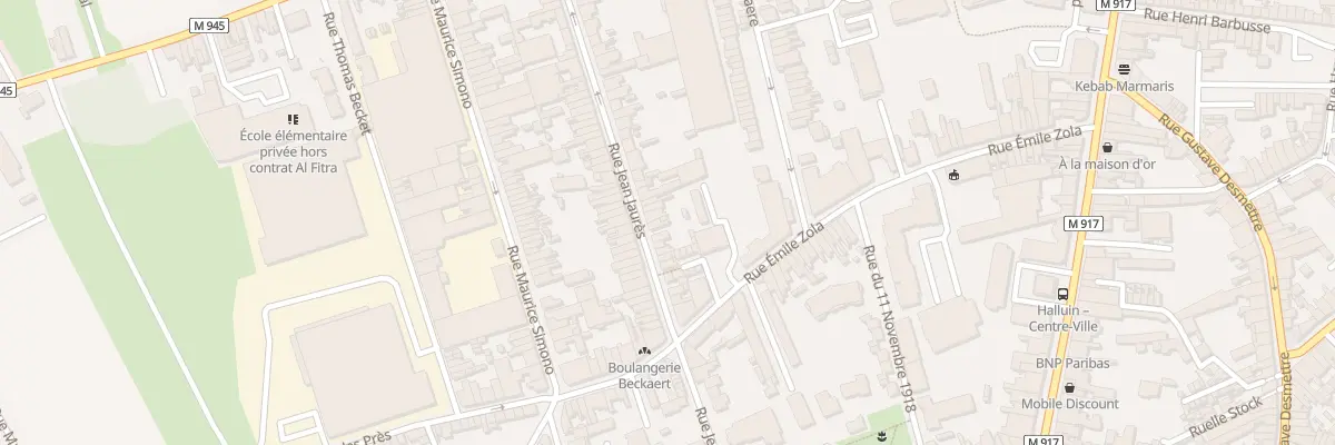 Plan du 88 Rue Jean Jaurès à Halluin