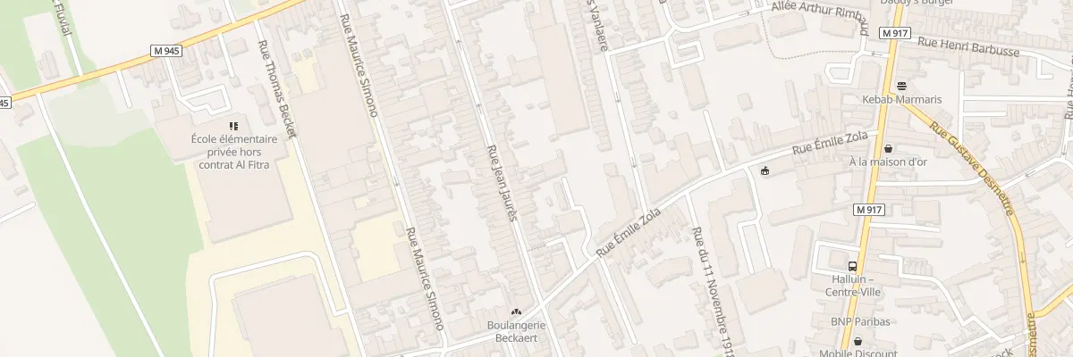 Plan du 96 Rue Jean Jaurès à Halluin