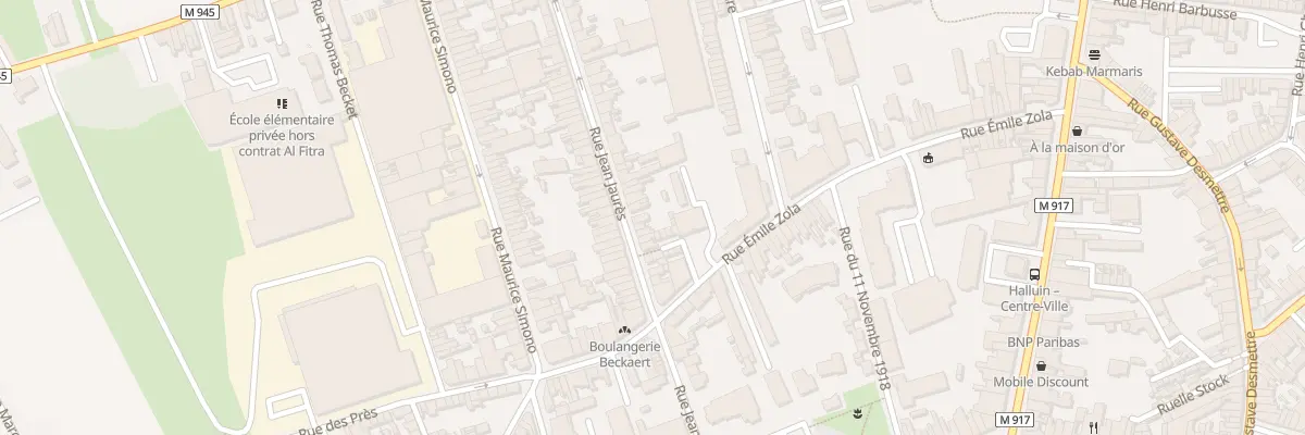 Plan du 84 Rue Jean Jaurès à Halluin