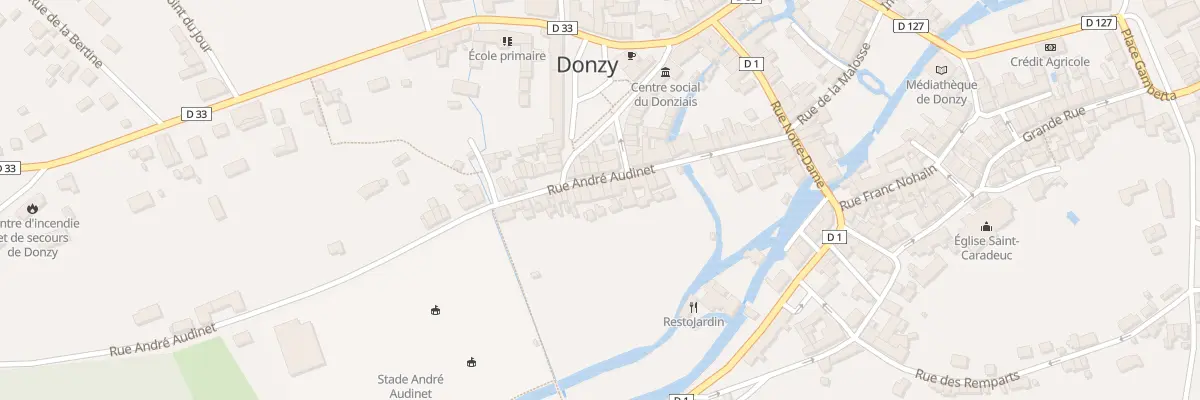 Plan du 25 Rue André Audinet à Donzy