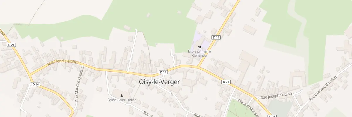 Plan du 7 Rue Alfred Detournay à Oisy-le-Verger