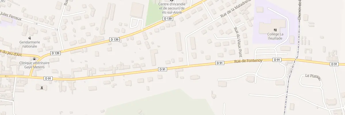 Plan du 45T Rue de Fontenoy à Vic-sur-Aisne