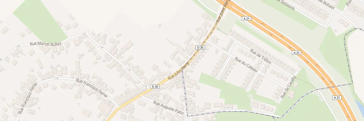 Plan du 215 Rue Jules Ferry à Waziers