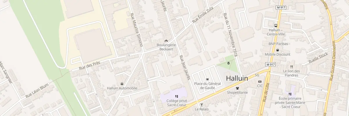 Plan du 77 Rue Jean Jaurès à Halluin