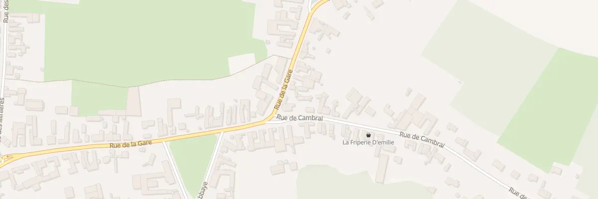 Plan du 28 Rue de la Gare à Bourlon