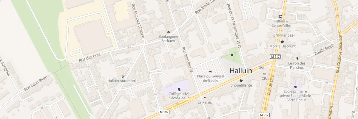 Plan du 75 Rue Jean Jaurès à Halluin