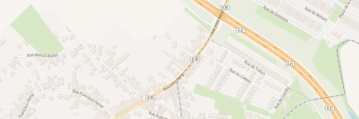 Plan du 233 Rue Jules Ferry à Waziers