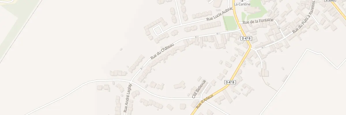 Plan du 33 Rue du Chateau à Cantin