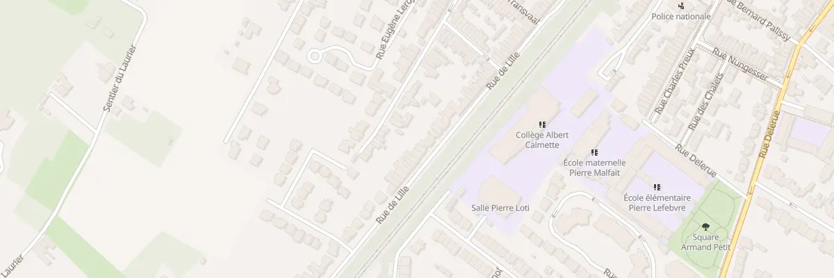 Plan du 100 Rue de Lille à Wasquehal