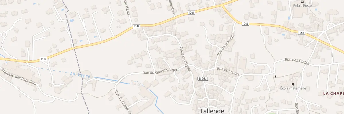 Plan du 2 Imp Franald à Tallende
