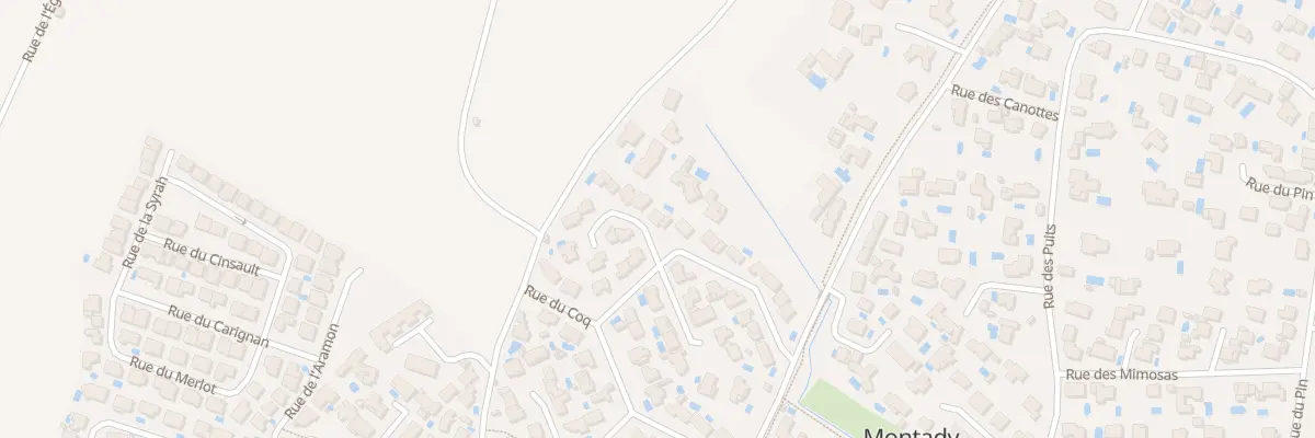 Plan du 2 Imp des Rossignols à Montady