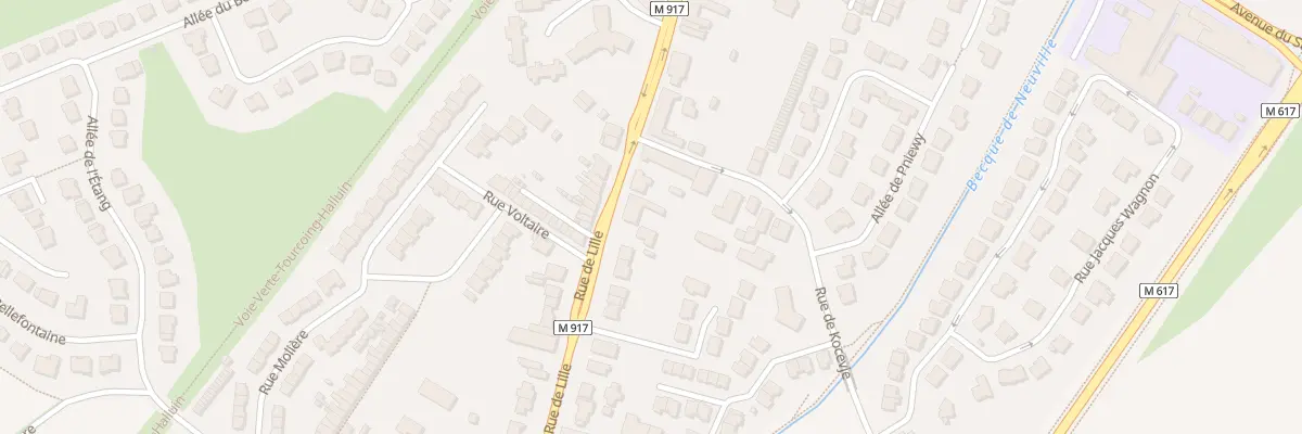 Plan du 249 Rue de Lille à Halluin