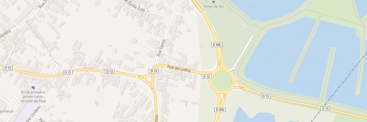 Plan du 59 Rue de Loffre à Sin-le-Noble