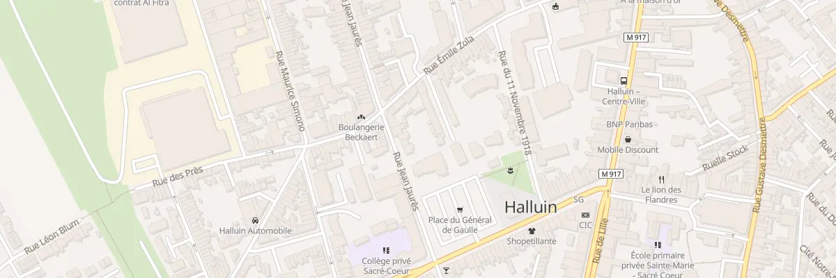 Plan du 60B Rue Jean Jaurès à Halluin