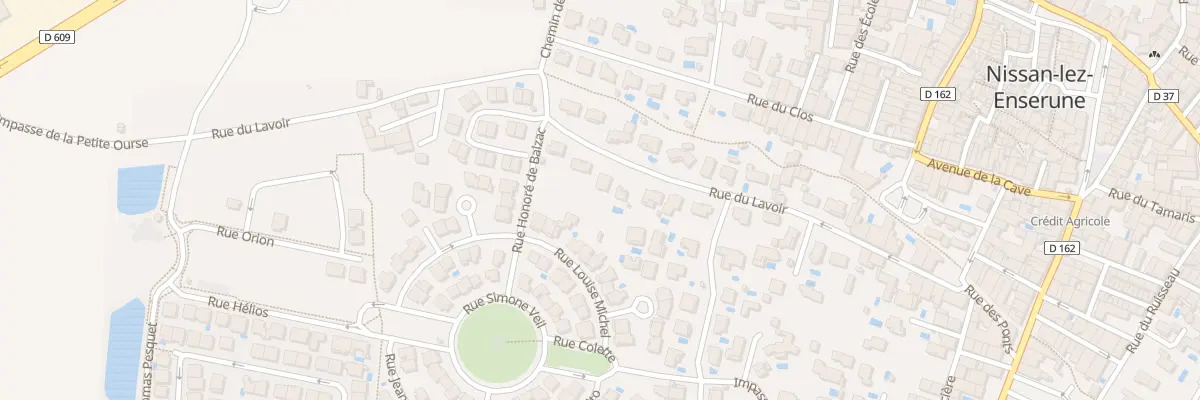 Plan du 23 Rue du Lavoir à Nissan-lez-Enserune