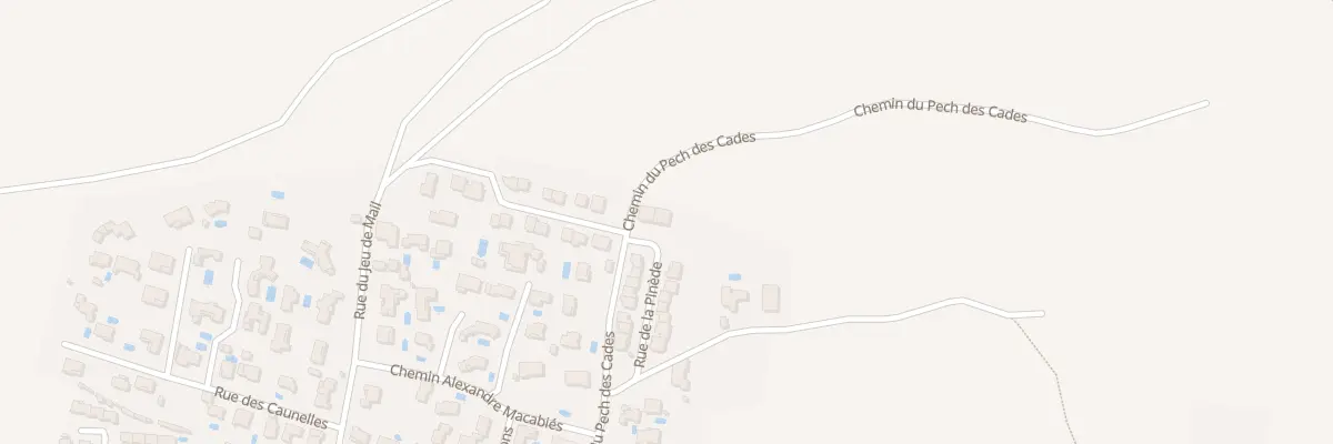Plan du 11 Pech des Cades et Tou à Salles-d’Aude