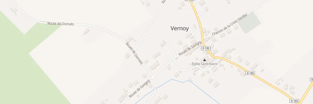 Plan du 8 Rte de Savigny à Vernoy