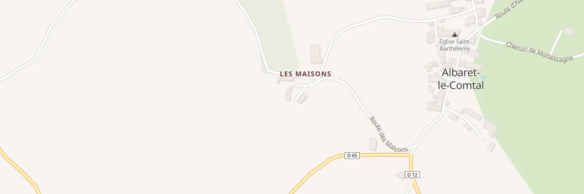 Plan du 5069 Les Maisons à Albaret-le-Comtal