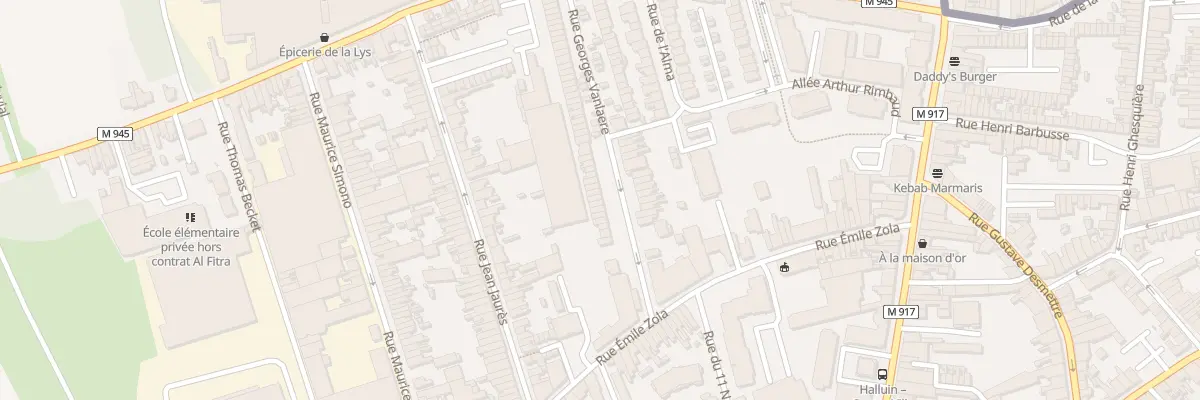 Plan du 23 Rue Georges Vanlaere à Halluin