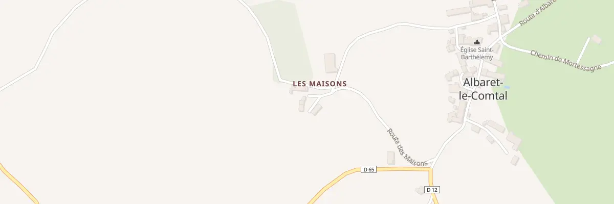 Plan du 5068 Les Maisons à Saint-Chély-d’Apcher