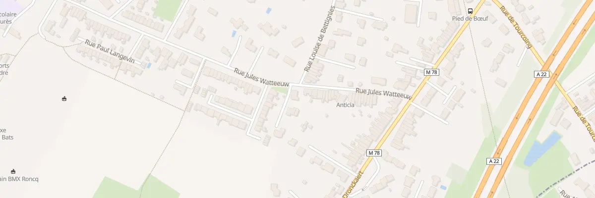 Plan du 100 Rue Jules Watteeuw à Roncq