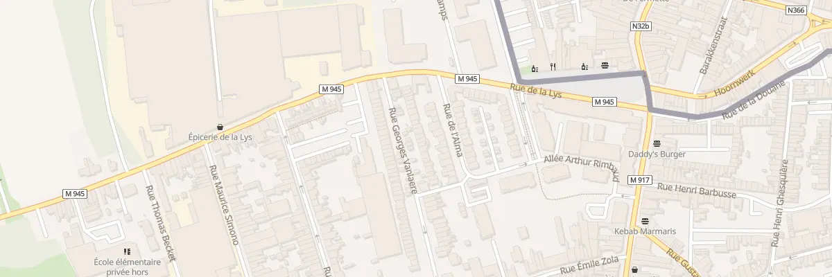 Plan du 74 Rue Georges Vanlaere à Halluin