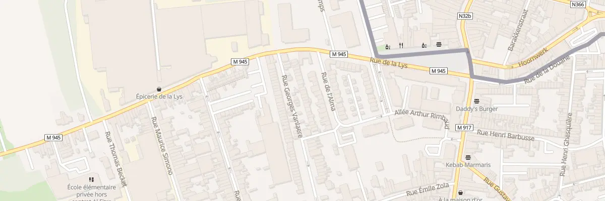 Plan du 72 Rue Georges Vanlaere à Halluin