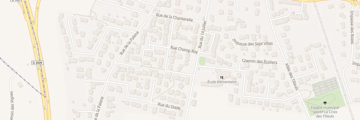 Plan du 1 Rue Champ Roy à Ménétrol