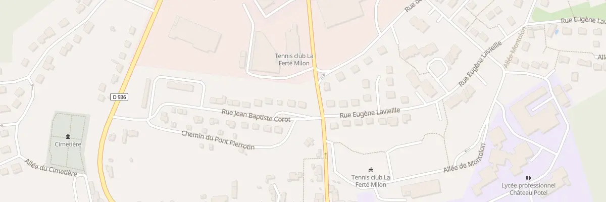 Plan du 19 Rue Jean Baptiste Corot à La Ferté-Milon
