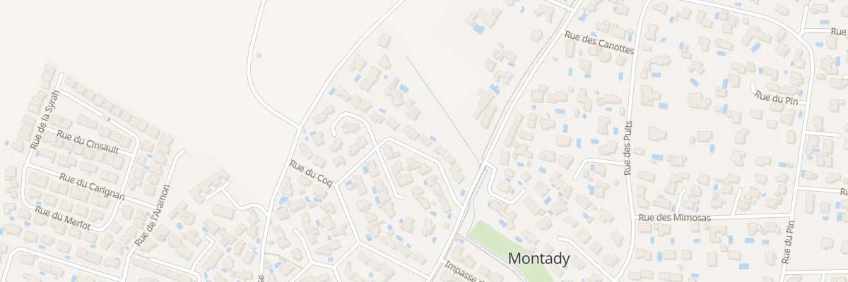 Plan du 11 Rue des Cygnes à Montady