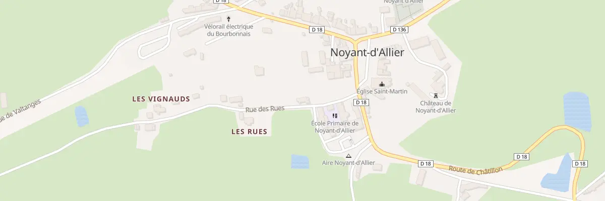 Plan du 2 Rue des Rues à Noyant-d’Allier