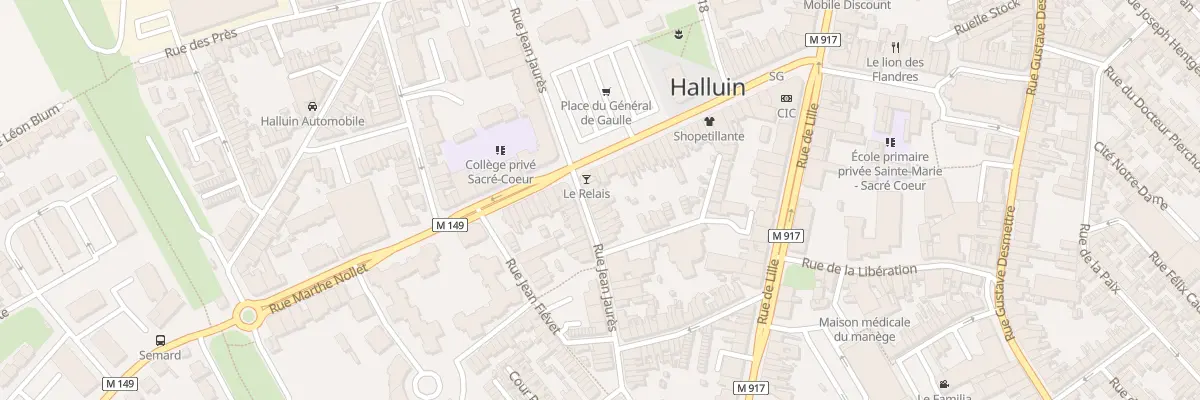 Plan du 42 Rue Jean Jaurès à Halluin